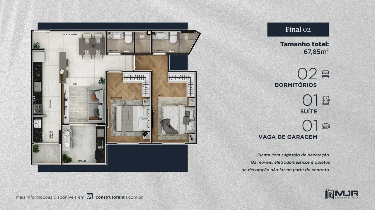 PLANTA 67m²