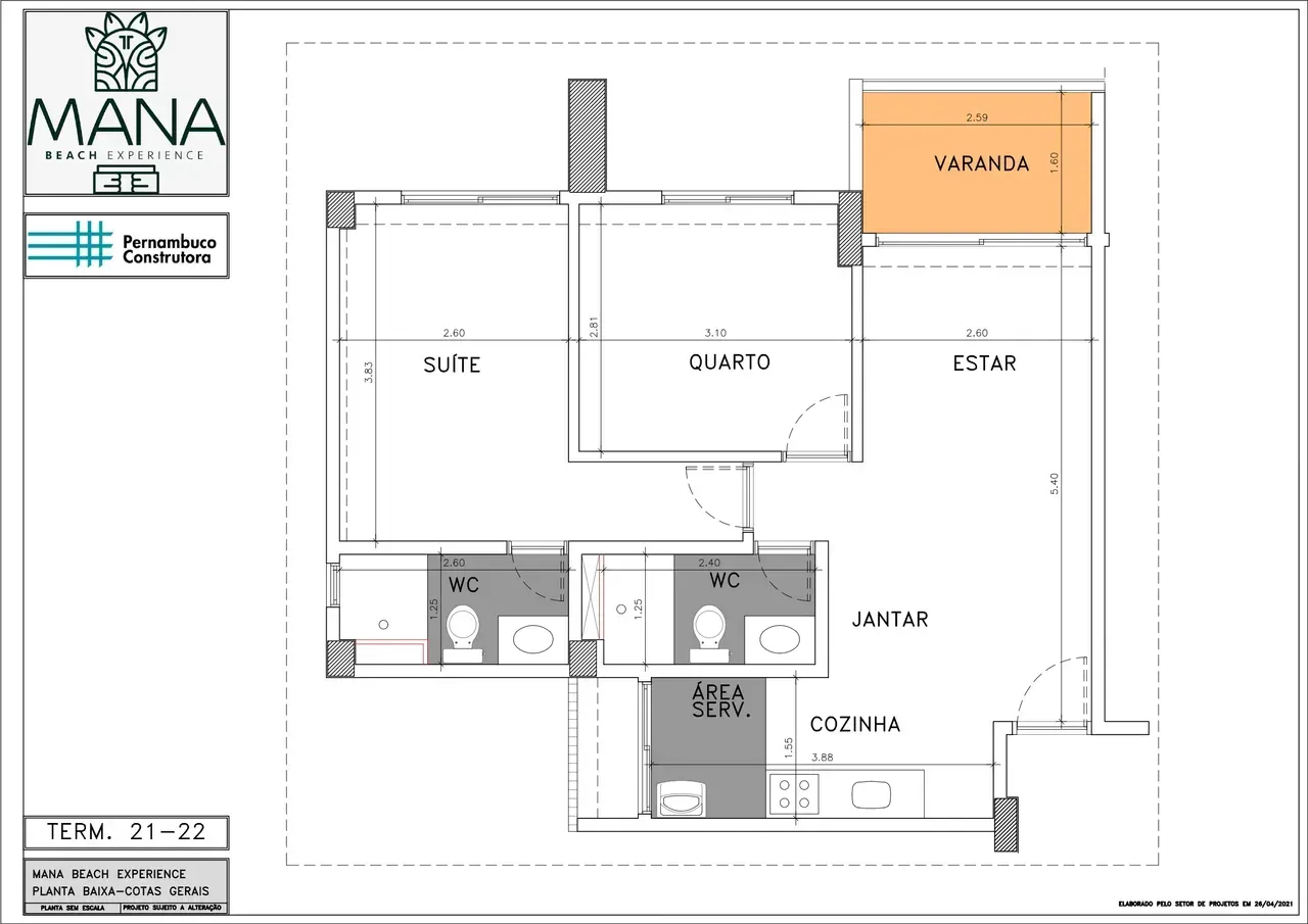 PLANTA 61m²