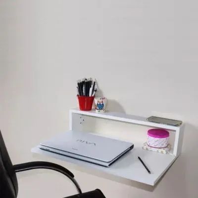 Mesa suspensa p/ notebook branca