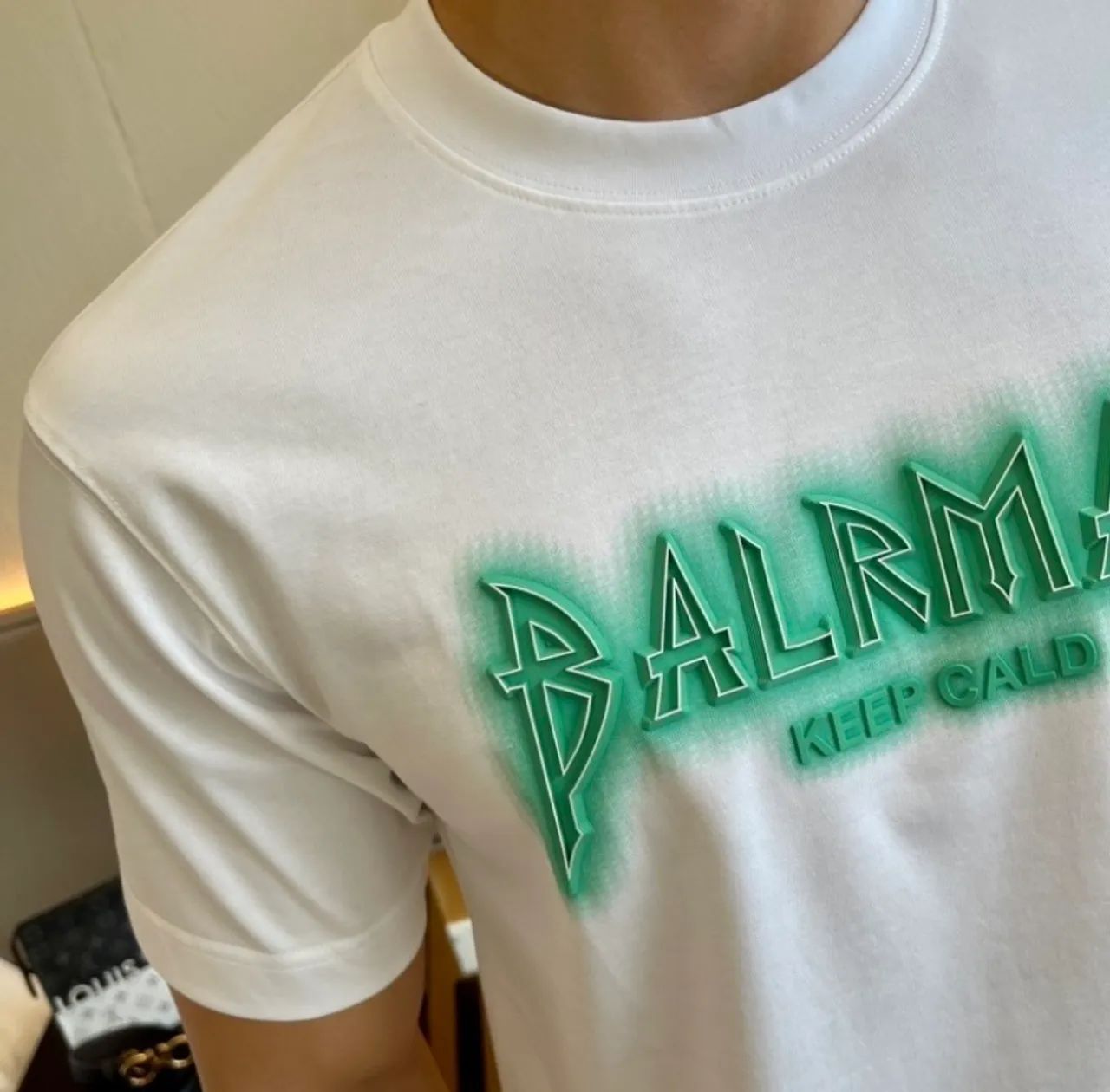 Camiseta Balmain branca  - Foto 2