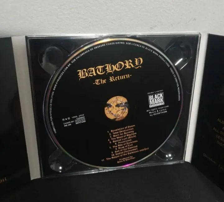 Cd Bathory - The Return... - Digipack - Nacional - Usado  excelente estado  - Foto 3