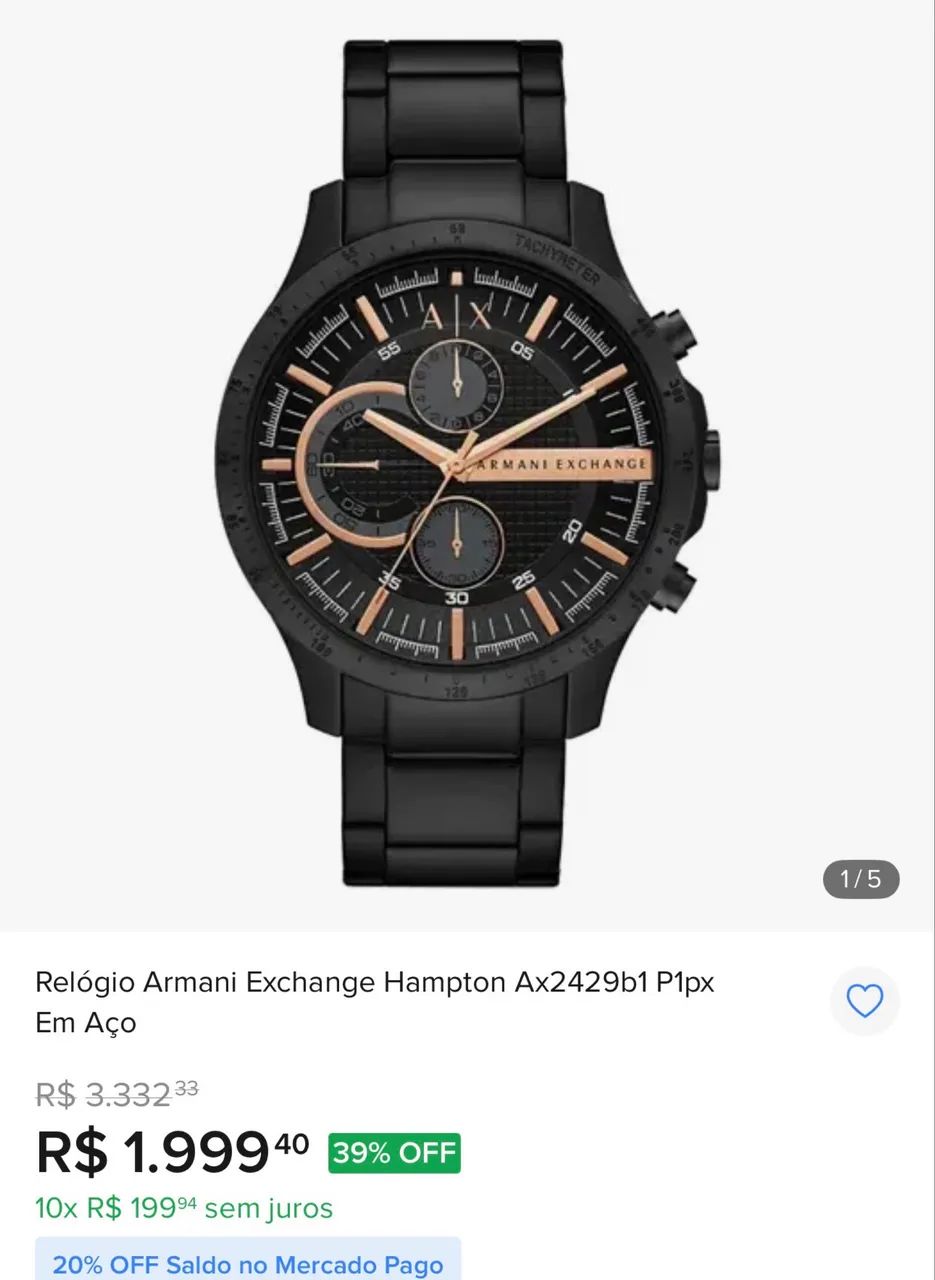 Relógio Armani  AX2429B1 P1PX - Foto 2