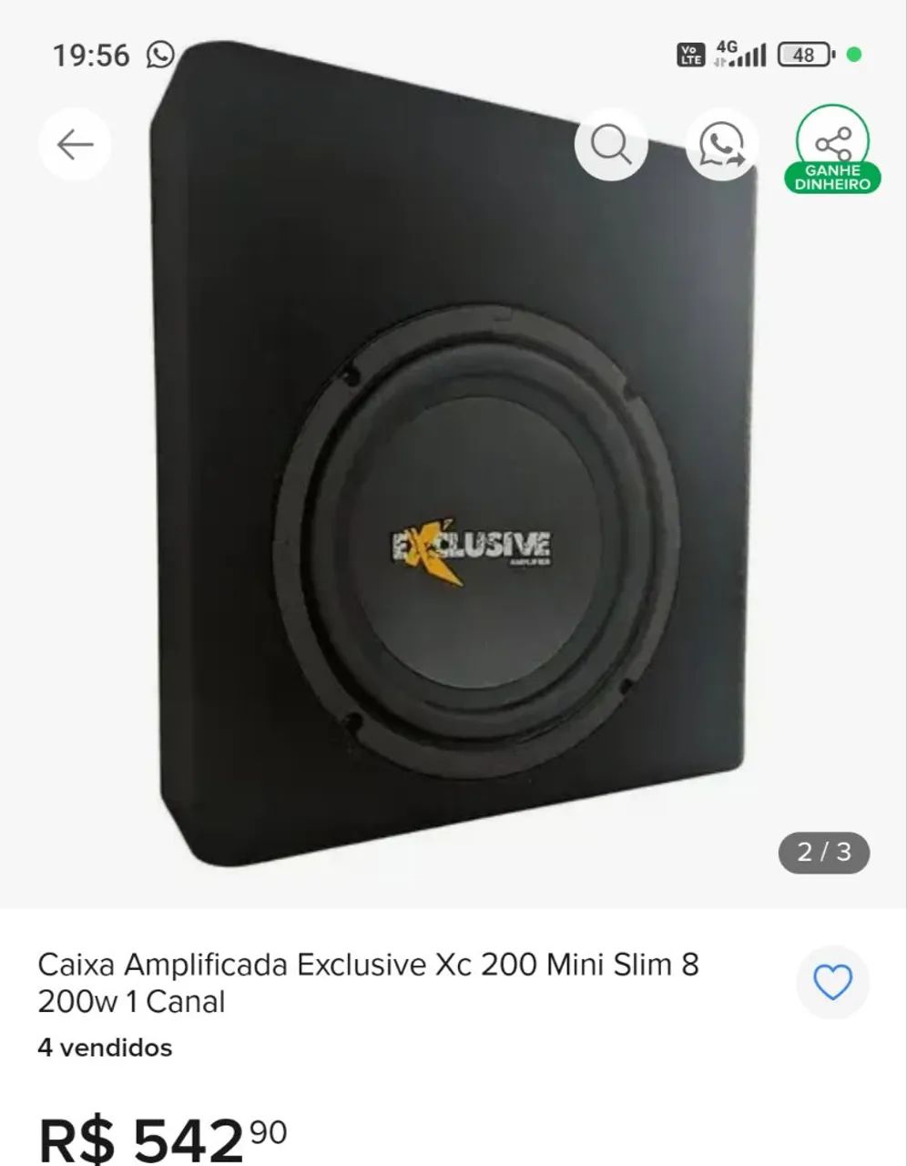 VENDO Suboowfer de 8 polegadas 200w - Foto 3