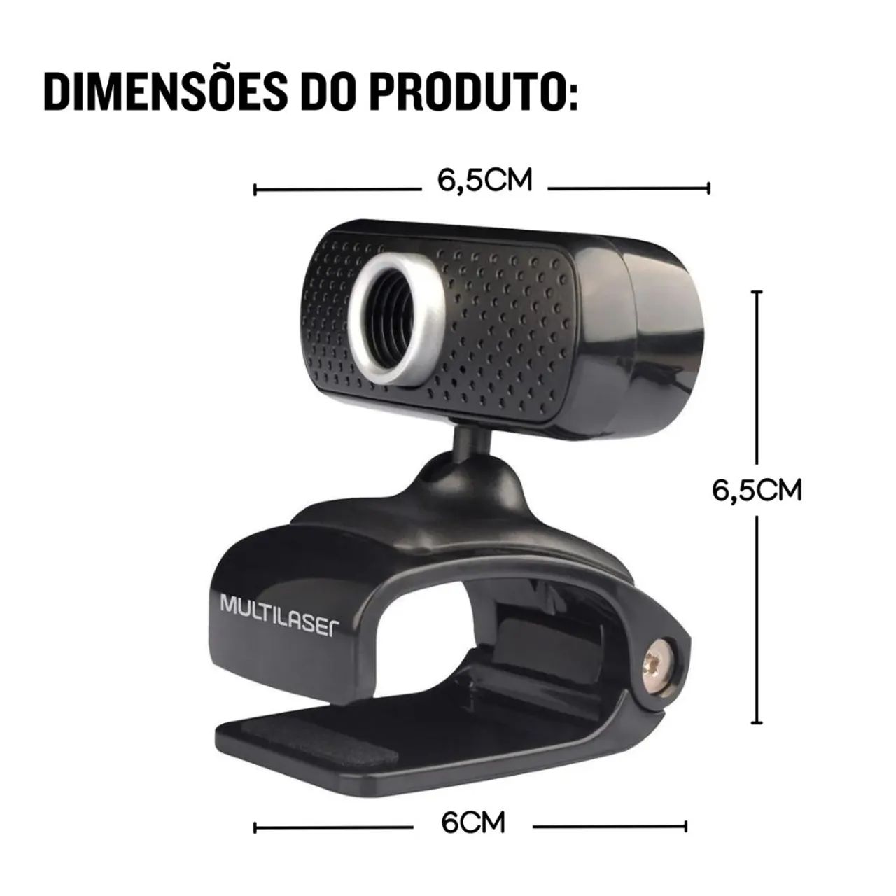 Webcam Multilaser 480p microfone USB - Foto 3