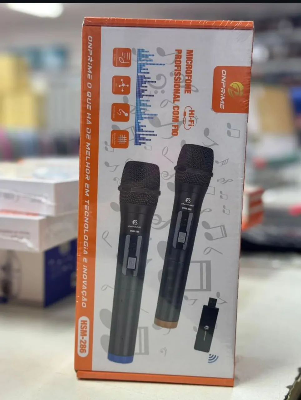 microfone duplo sem fio