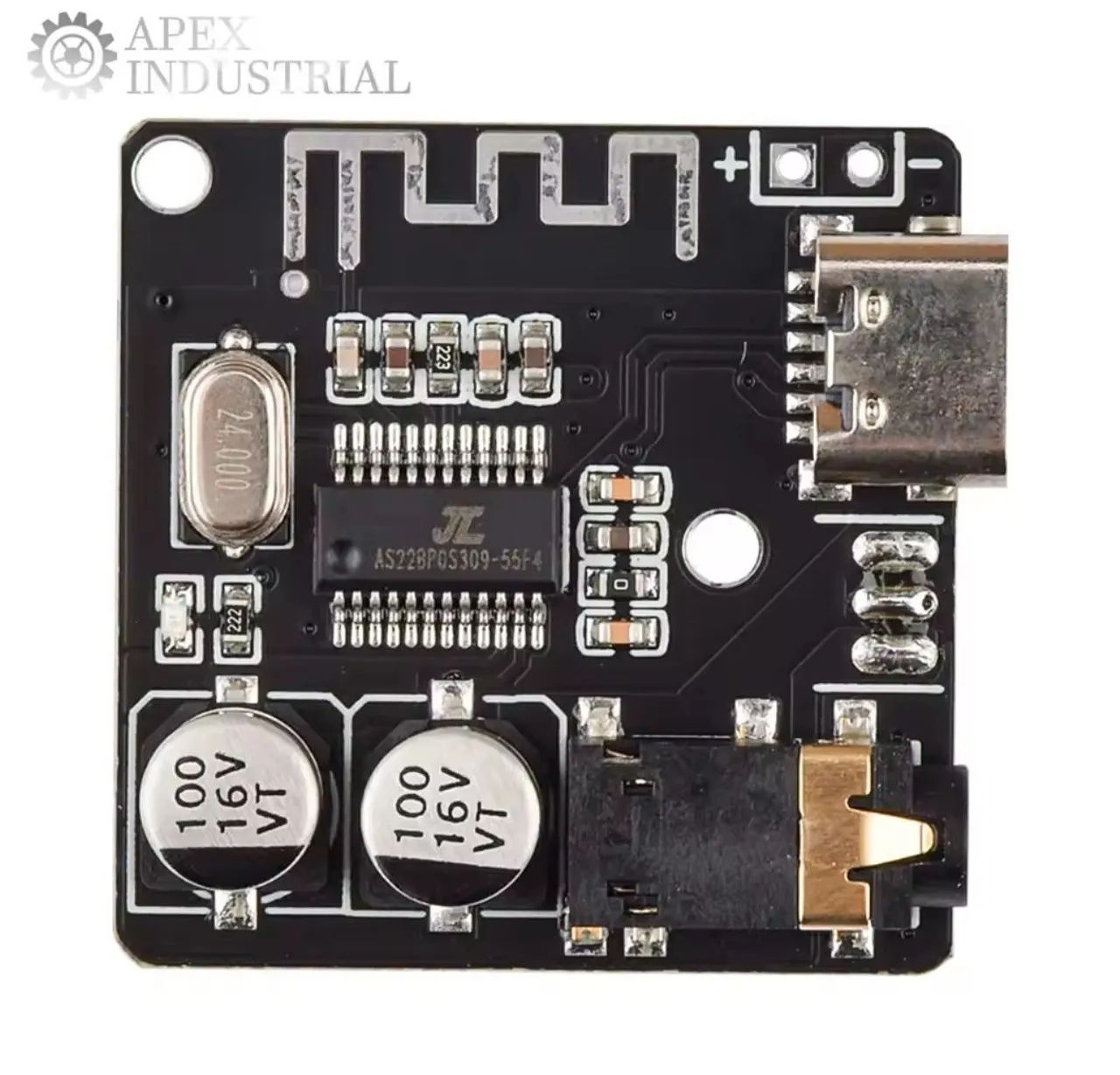 Placa Módulo Bluetooth 5.4 Receptor Conector Tipo C Jack 3,5mm - Foto 3
