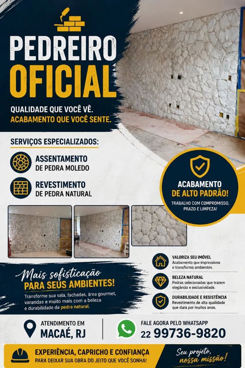 Pedreiro Assentamento De Pedras 