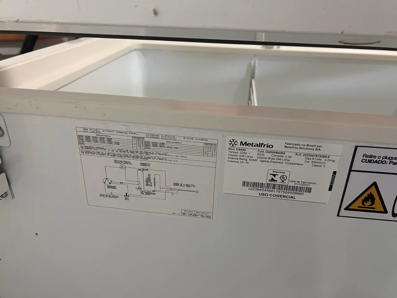 Freezer e Refrigerador Horizontal DA550 - Foto 4