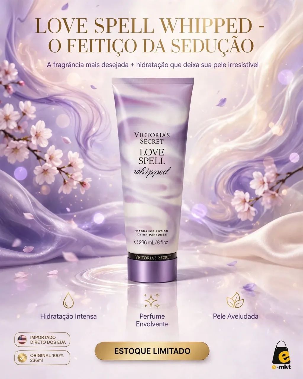 Creme hidratante Victoria's Secrete Love Spell Whipped