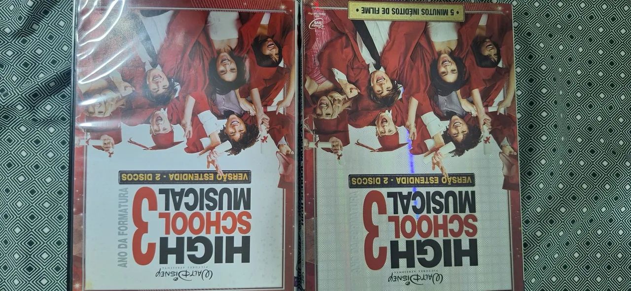 DVDS HIGH SCHOOL MUSICAL 3 DELUXE E VERSAO ESTENDIDA COM KARAOKE 