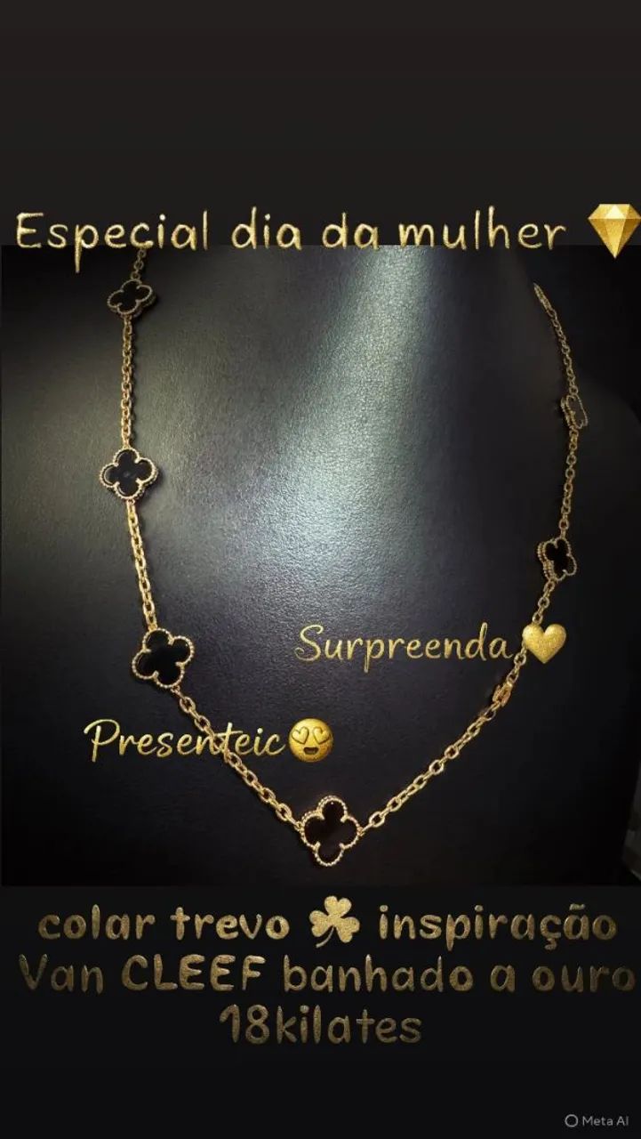 KIT TREVO VIRGÍNIA INSPIRAÇÃO VAN CLEEF  - Foto 3
