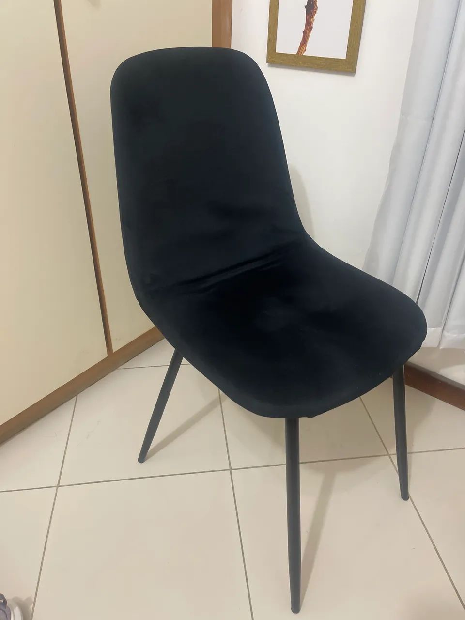 Cadeira de veludo 