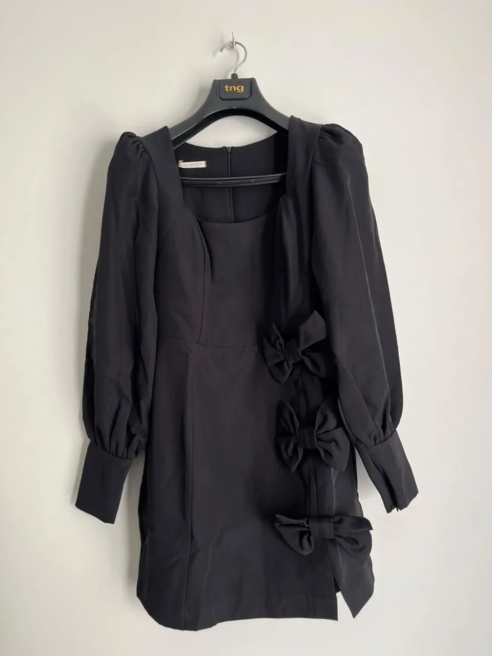 Vestido preto Manga Longa 
