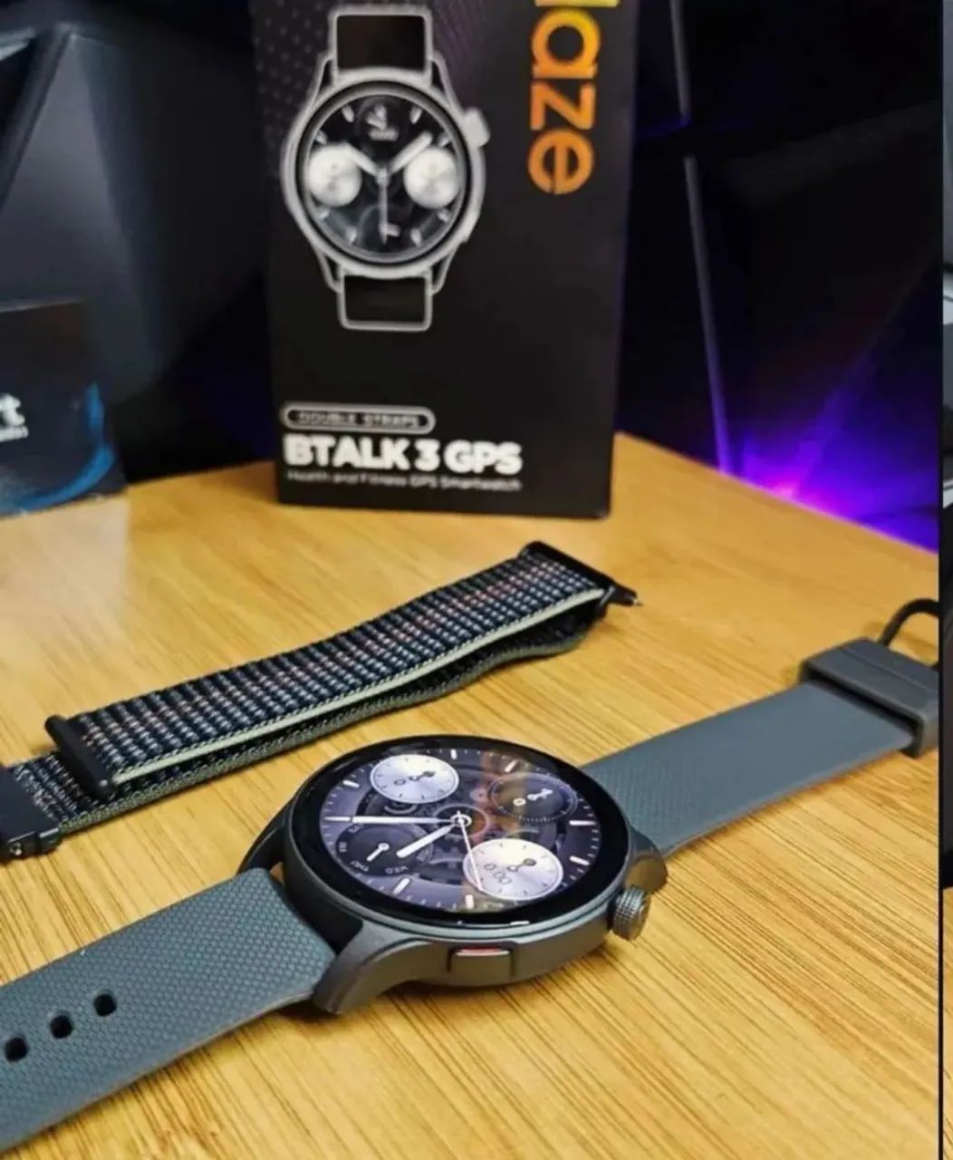 Smartwatch zeblaze Btalk 3 Com GPS Integrado Compatível Com Strava+Película e Pulseira   - Foto 2