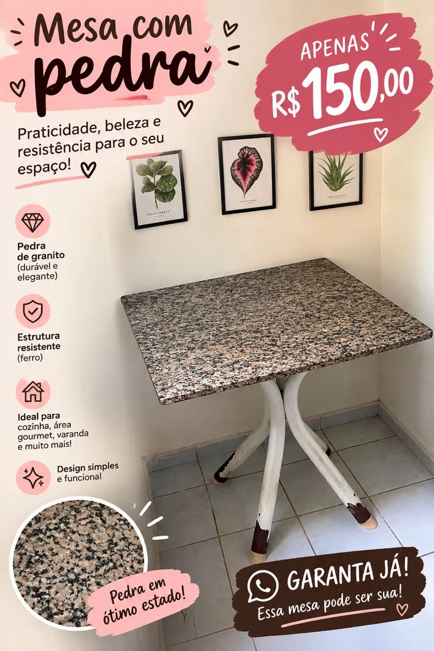 Mesa de pedra 