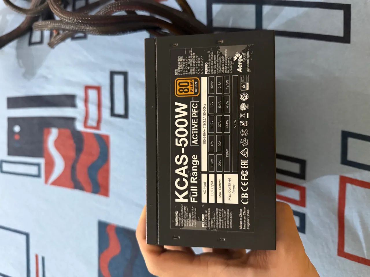 Fonte Aerocool KCAS 500W 80 Plus Bronze Full Range - Foto 2