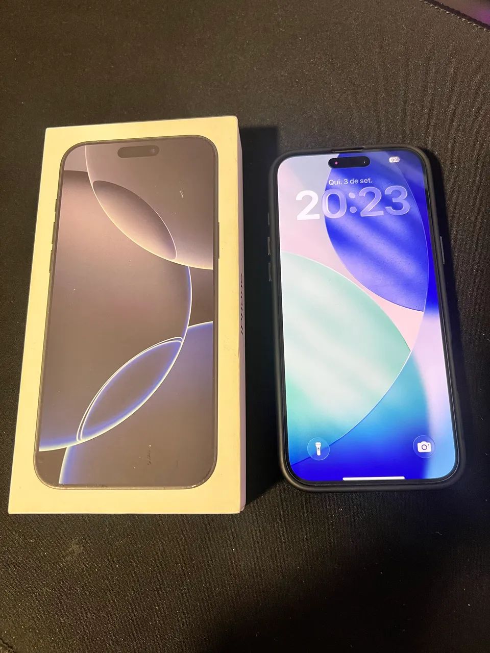 iPhone 16 Pro Max 256Gb - Preto Titânio + 3 CAPINHAS E PROTETOR DE LENTE - Foto 3