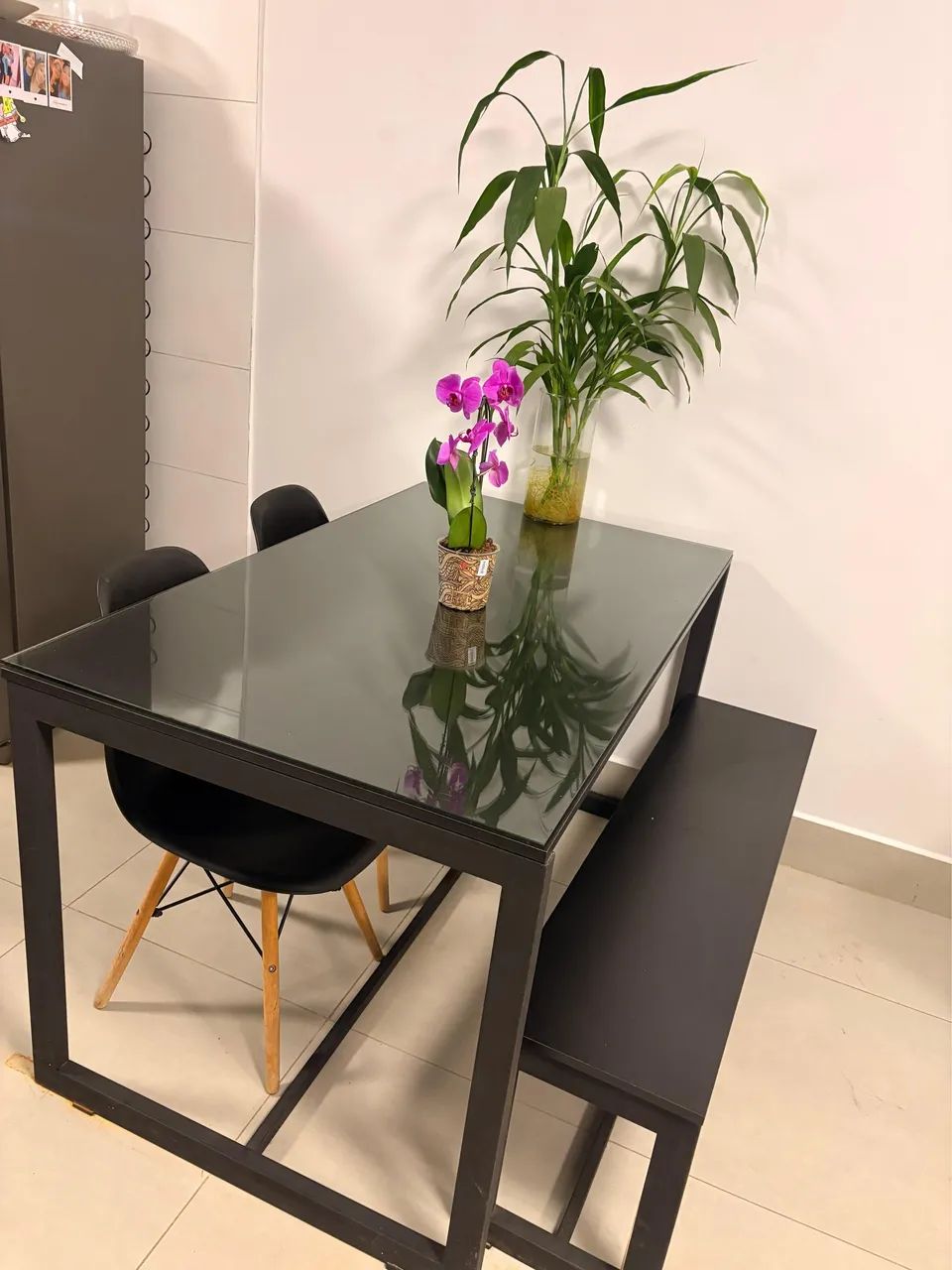 Mesa de jantar industrial 