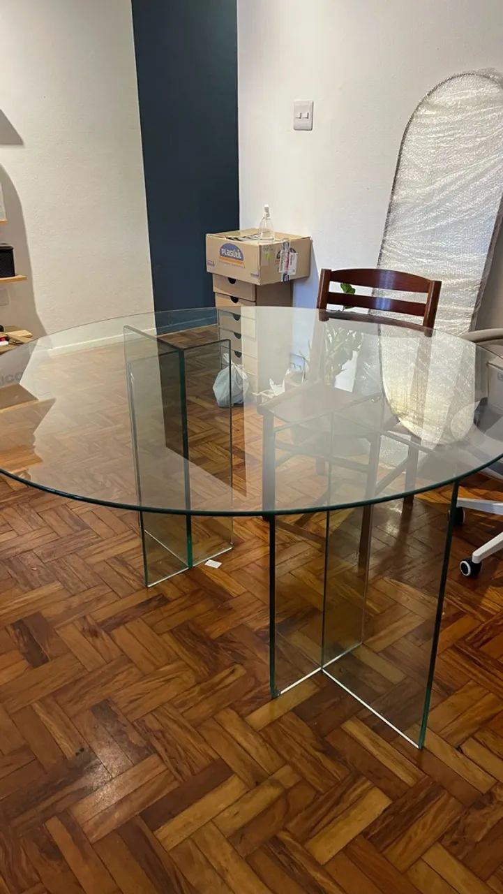 Mesa de vidro redonda - Foto 3