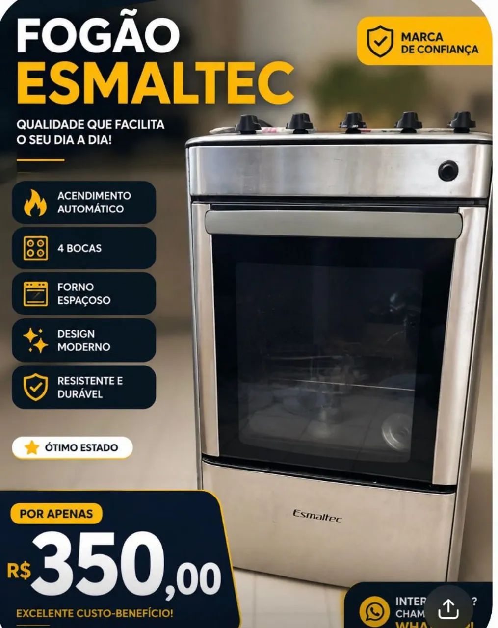 Fogao esmaltec