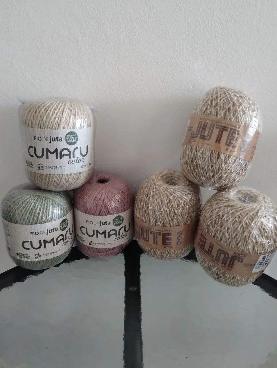 Kit 6 fios de juta