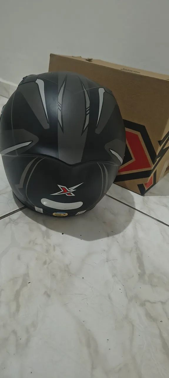 Capacete Ebf Xtroy Drone PRETO E PRATA - Foto 3