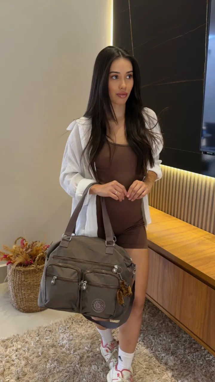 Bolsa Kipling Transversal Urbana Feminina - Foto 4