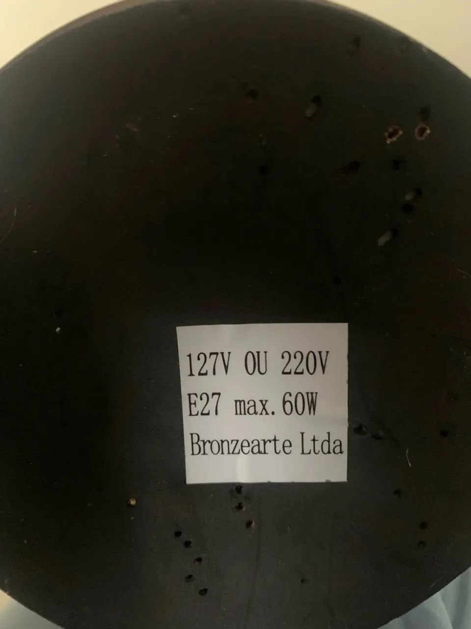 Abajur Marrom Bivolt - Foto 4