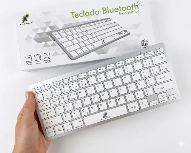 Teclado Mini Bluetooth Slim Abnt2 X-Cell XC-TEC-04 (NOVO) - Foto 3