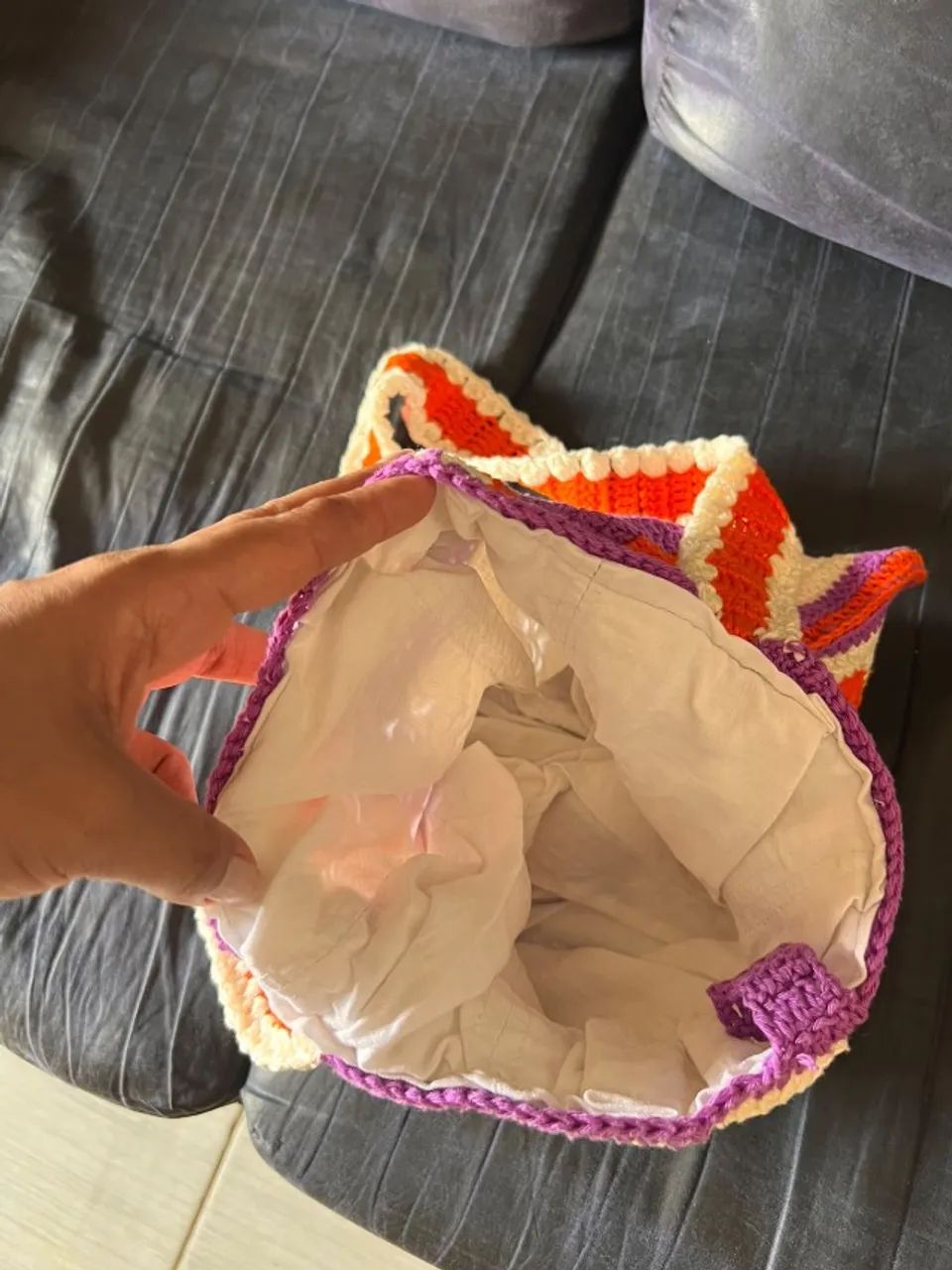 Vende - se bolsa de crochê Estrela  - Foto 2