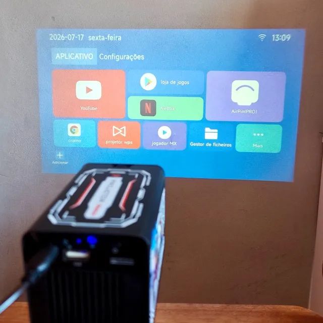 Mini Projetor A1 Android 4K Wifi Bluetooth - Foto 5