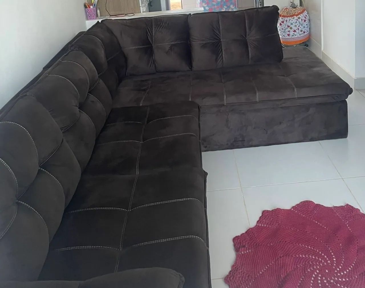 Sofá retrátil em L - Foto 4