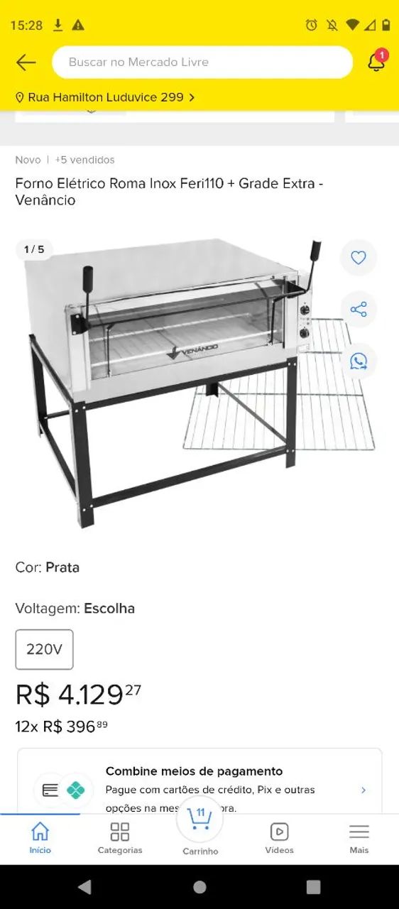 VENDA OU TROCA , FORNO INDUSTRIAL VENÂNCIO ROMA ELETRICO