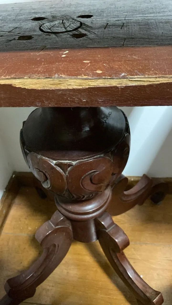 Pe de Mesa Madeira maciça  - Foto 4