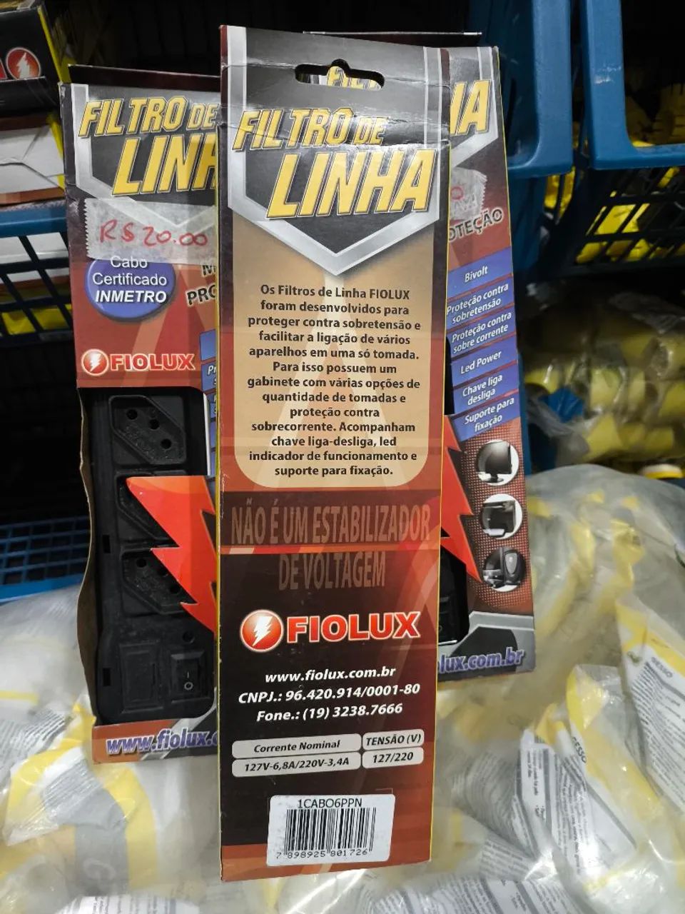 Filtro de Linha 6 Tomadas Bivolt  - Foto 5