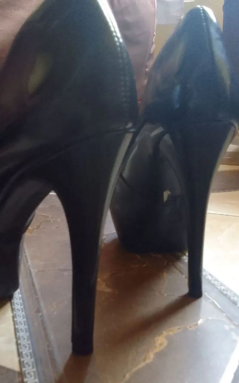 Sapato Peep Toe Sapatella - Foto 4