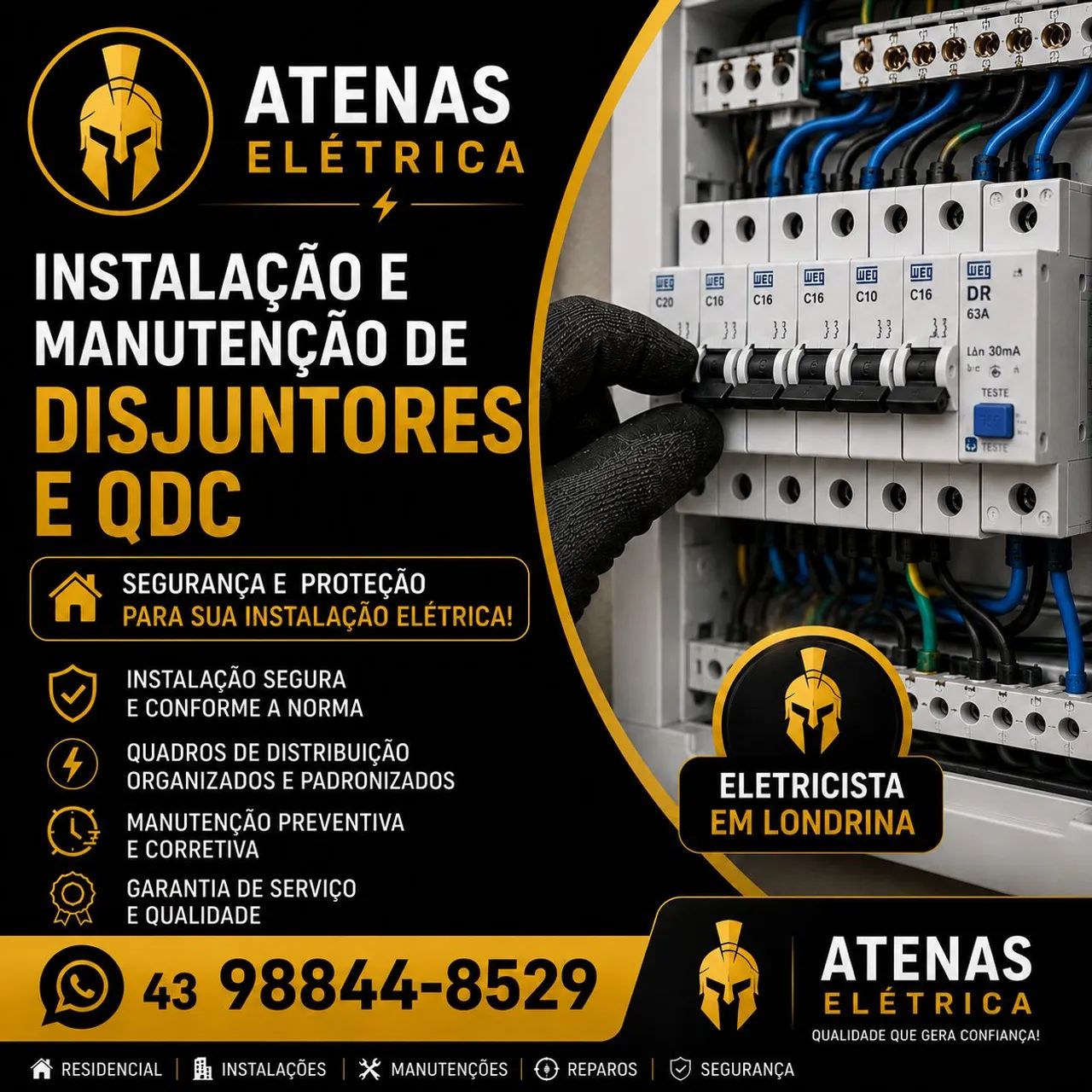 Troca de Disjuntores e QDC 