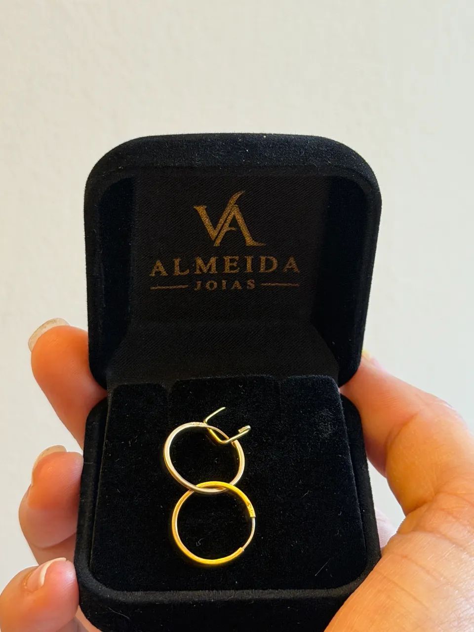 Argola ouro 18k com defesa  - Foto 2
