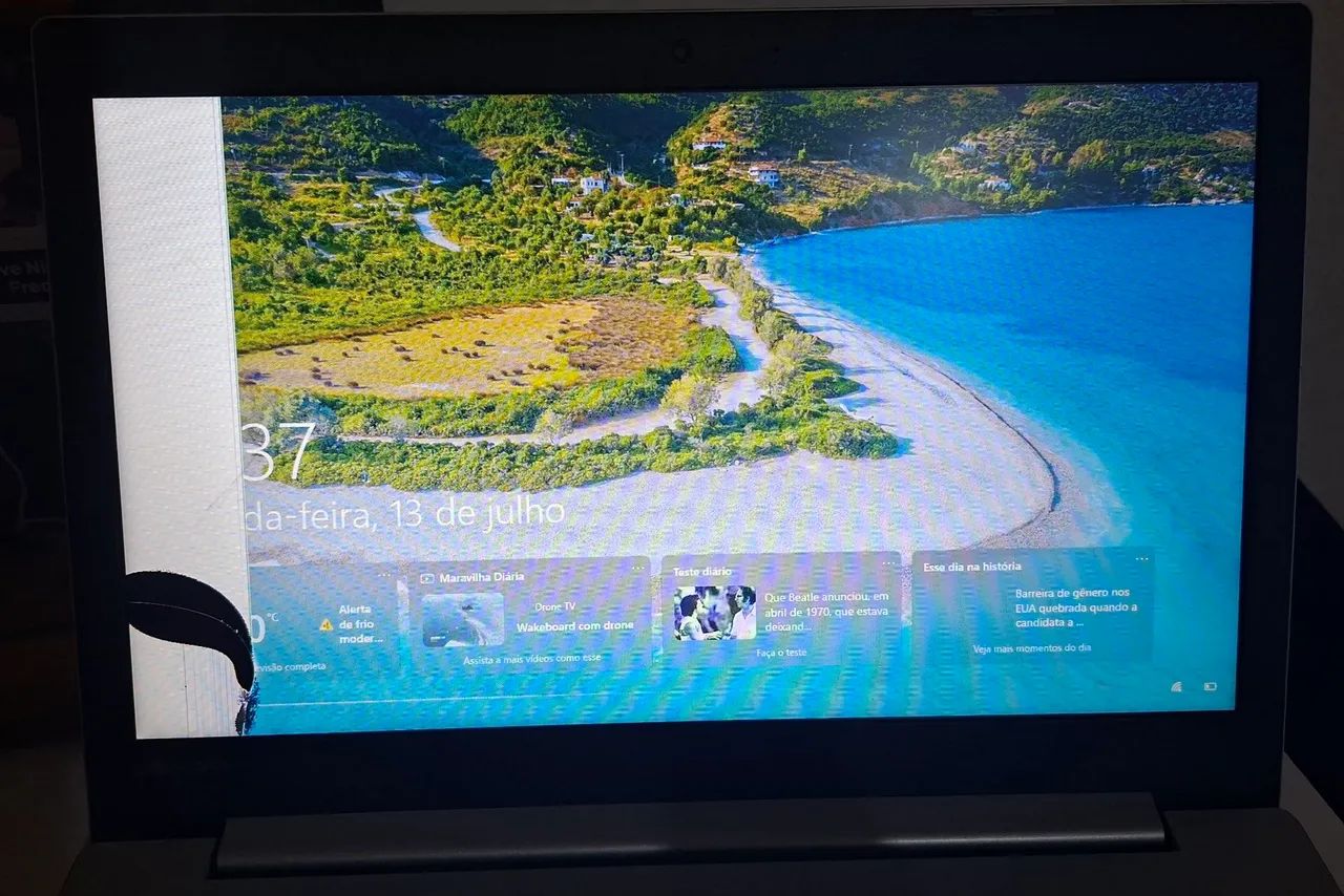 Notebook Lenovo com a tela quebrada  - Foto 5