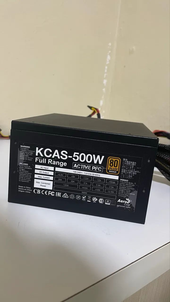 Fonte Aerocool Kcas 500w 80 Plus Bronze - Foto 3