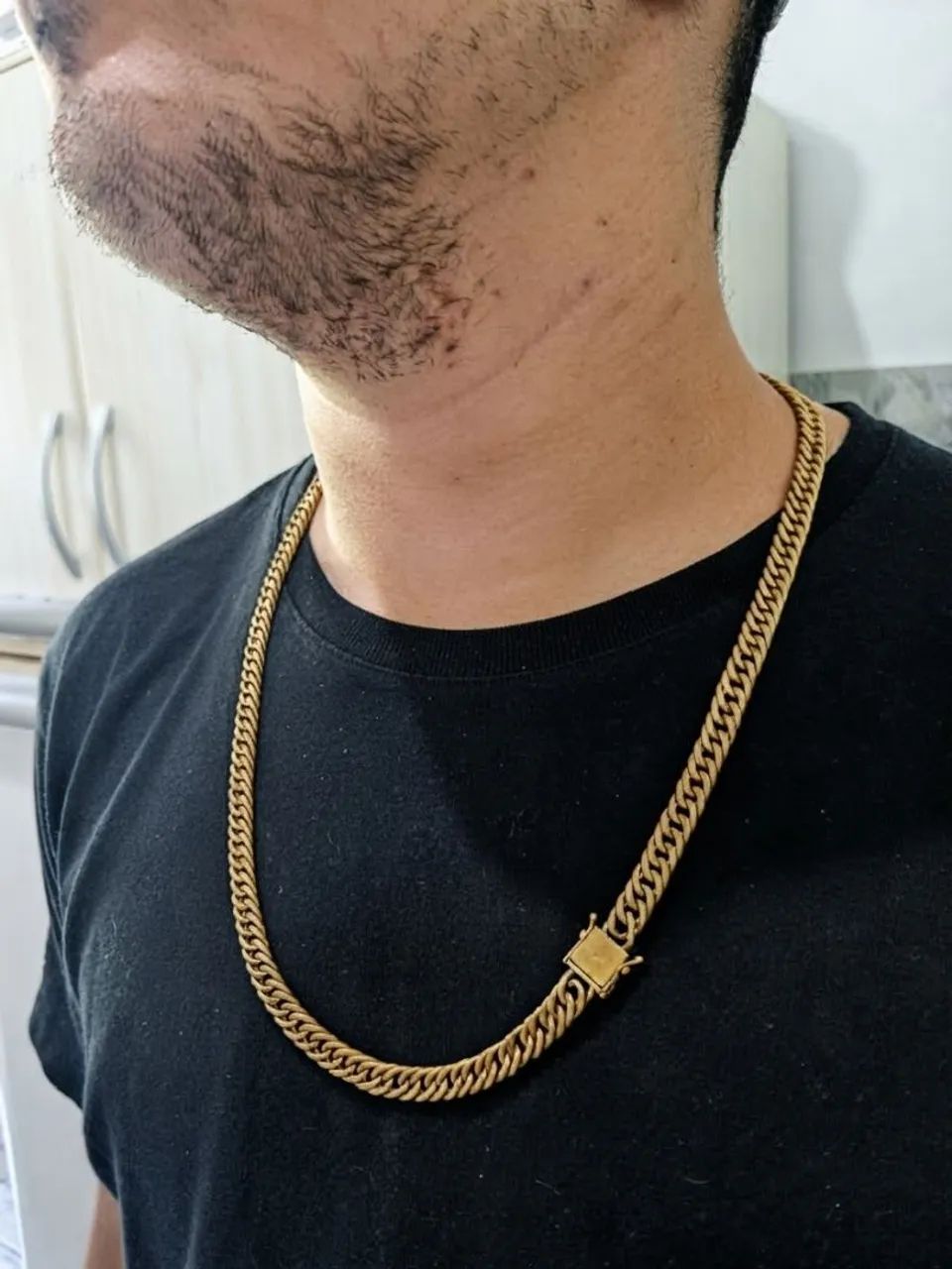 Corrente lacraia com fecho gaveta 13mm moeda antiga  - Foto 2