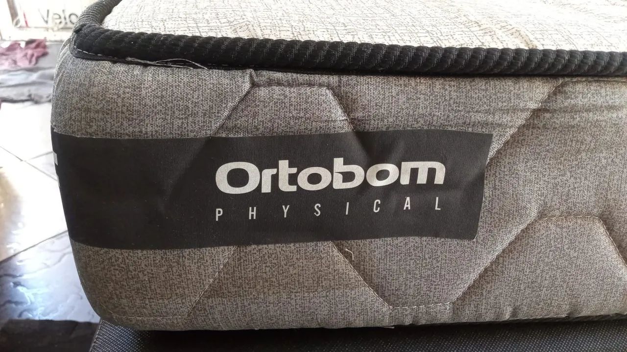 Colchão ORTOBOM D33 + Base ORTOBOM Usado - Foto 5