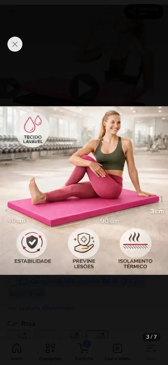 Colchonete de treino - Foto 2