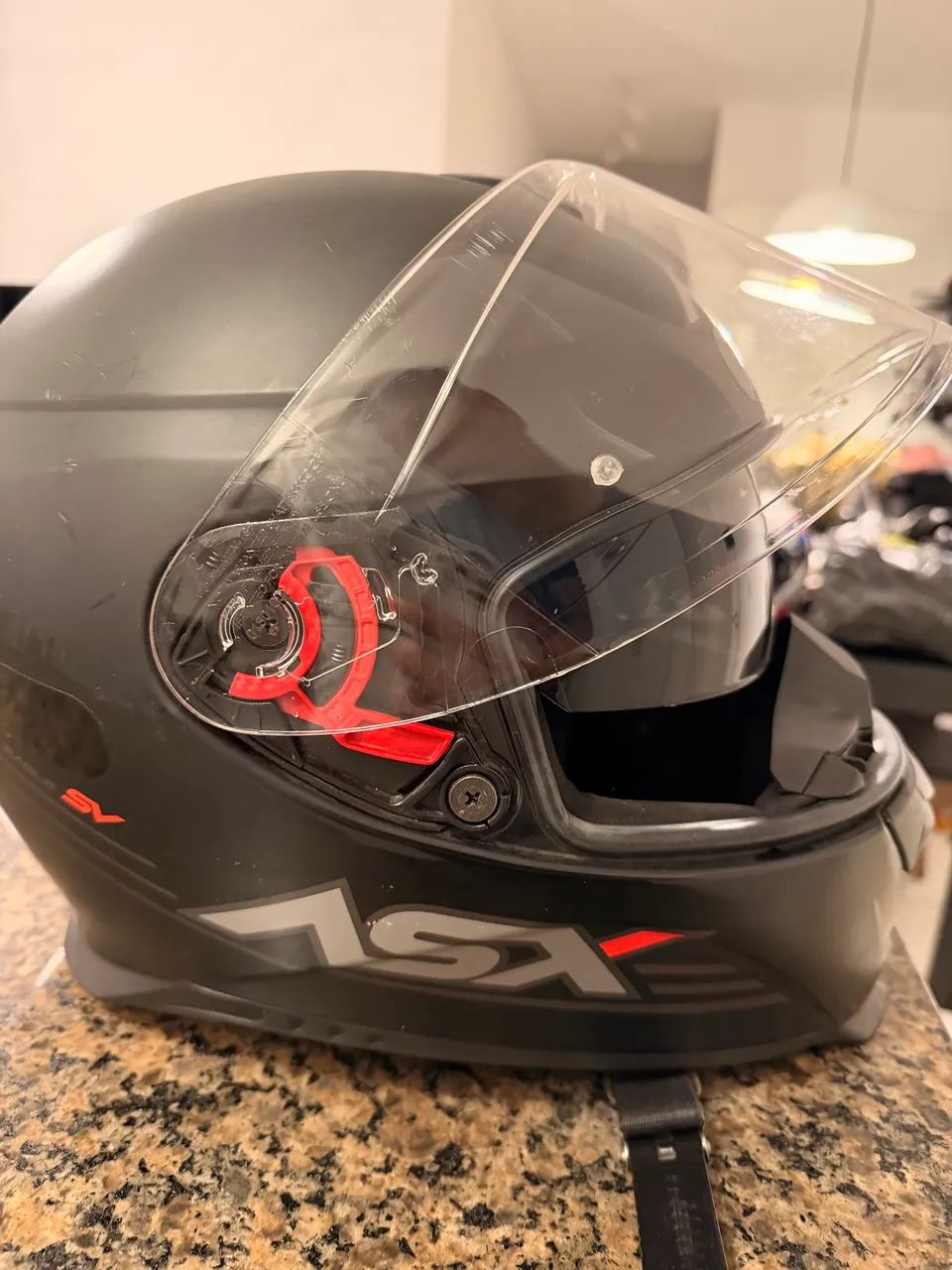 Capacete ASX eagle SV com óculos interno + brinde - Tamanho 62 - Foto 4