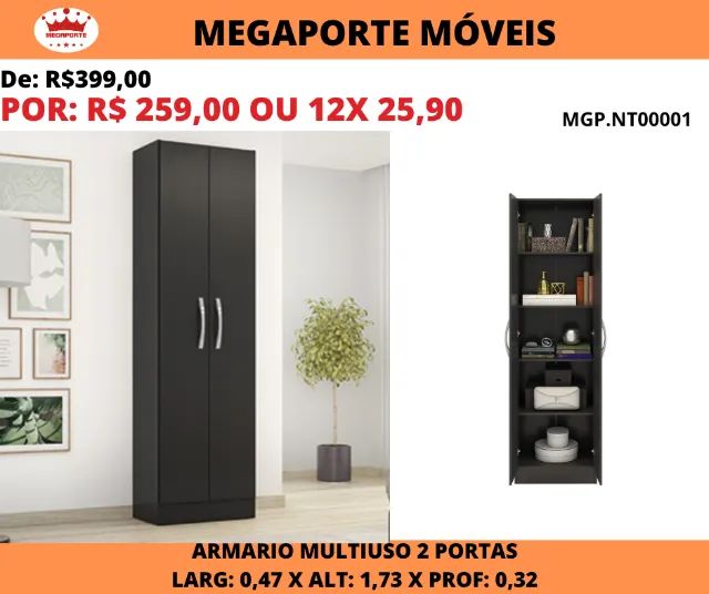 Armário Multiuso 2 Portas