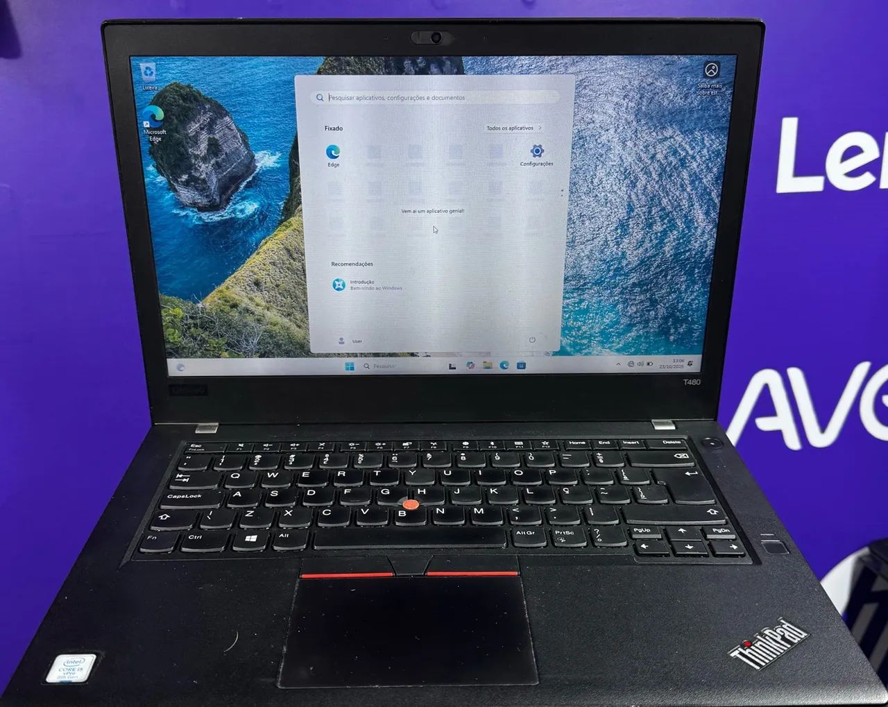 Notebook Lenovo Thinkpad i5 vPro 8ª geração 