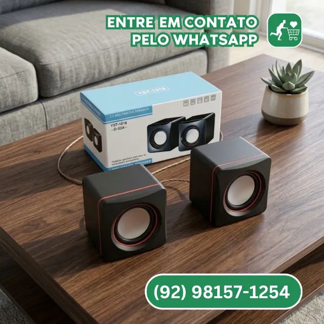 Caixa de Som Para Computador e Notebook
