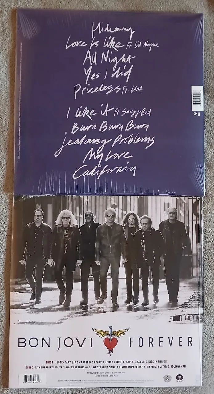 Dois lps vinil Bon Jovi e Marron 5 - Frete grátis  - Foto 2