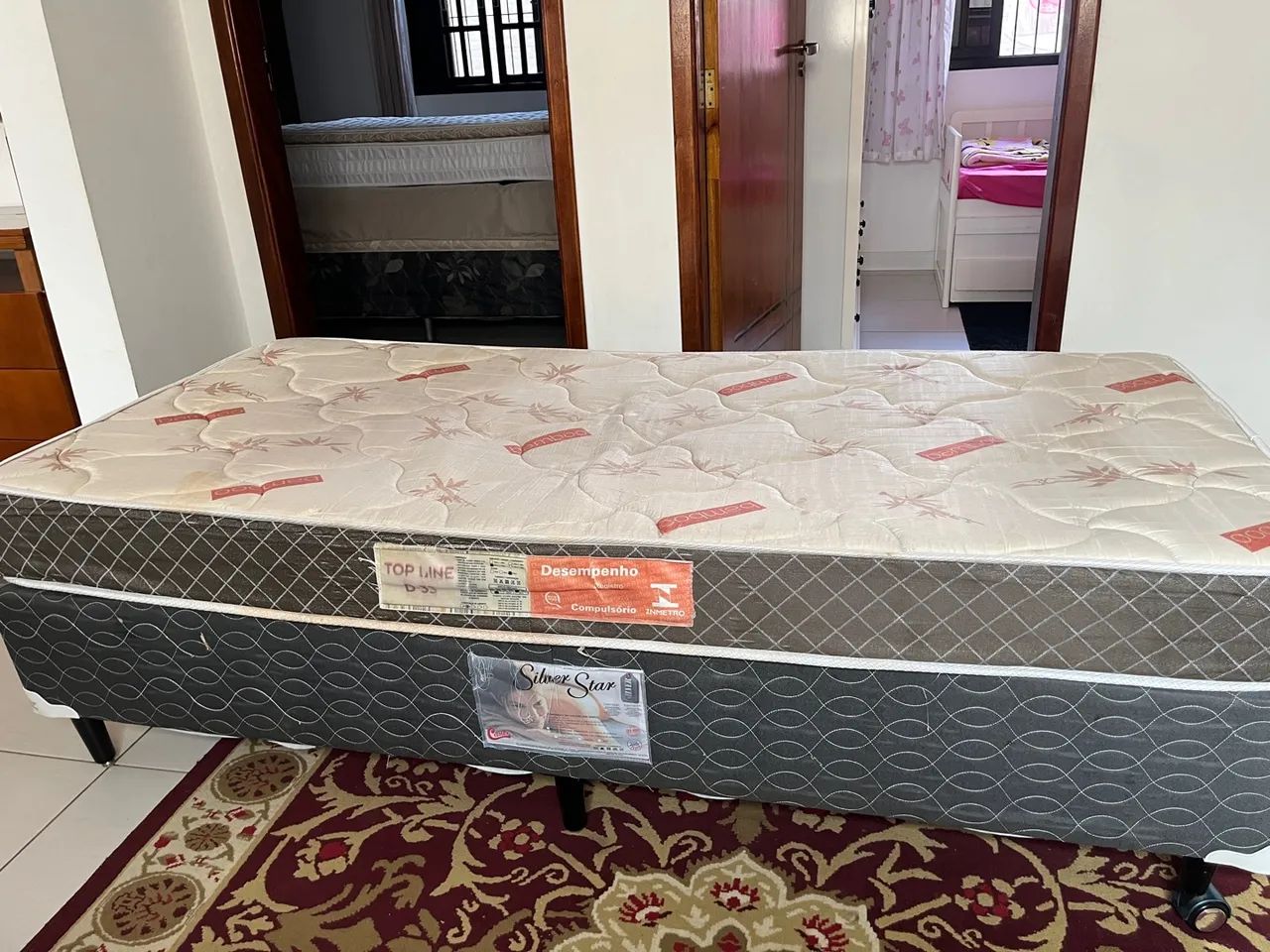 Cama box + colchão solteiro - Foto 2