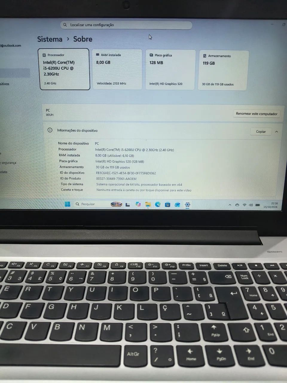 Notebook Lenovo ideapad i5 - Foto 2